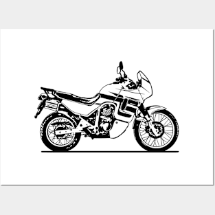 XL600VR Transalp Motorcycle Sketch Art Posters and Art